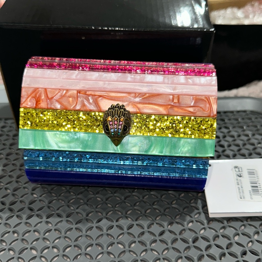 ⭐️SOLD⭐️NWT KURT GEIGER multicolor party eagle mini clutch